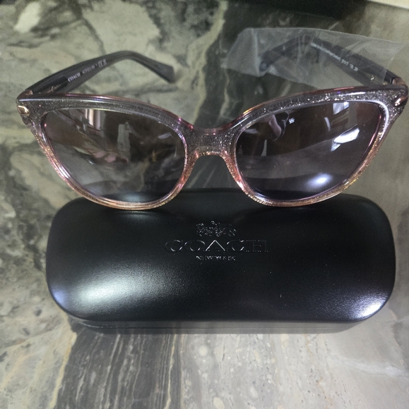 Limited $50 $Coach Women's Cat Eye Mirror Sunglasses Measuring 57/17/135 - Picture 8 of 8